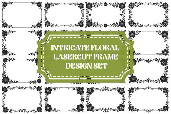 Download Intricate Floral Laser Cut Frame Set - Intricate Collection