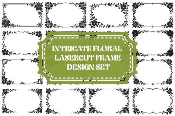 Download Intricate Floral Laser Cut Frame Set - Intricate Collection