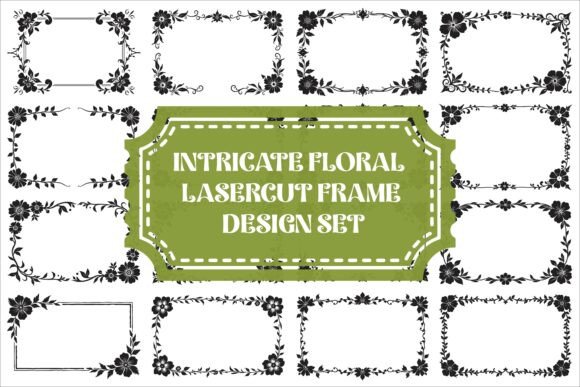Download Intricate Floral Laser Cut Frame Set - Intricate Collection