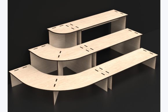 Download Laser Cut 3 Tier Display Stand Svg Files - Svg files Collection