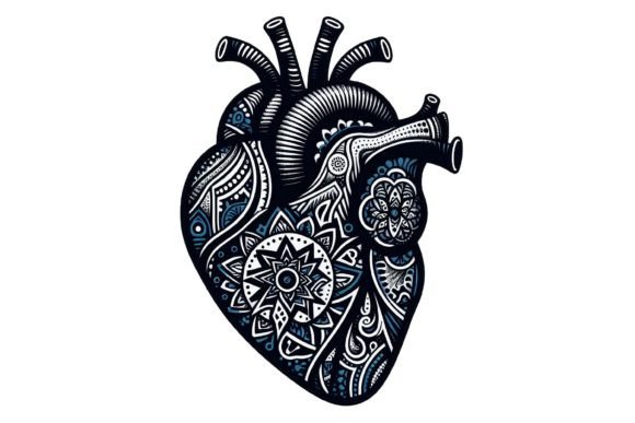 Download Human Heart Intricate Patterns Clipart - Premium Resources