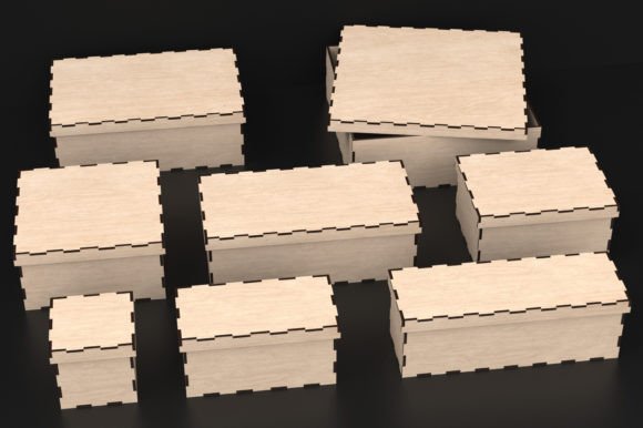 Download Laser Cut Wooden Box with Lid Svg Files - Svg files Collection