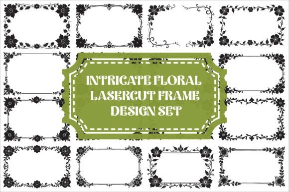 Download Intricate Floral Laser Cut Frame Set - Intricate Collection